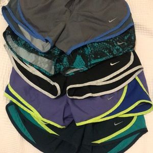 5 pairs nike running shorts